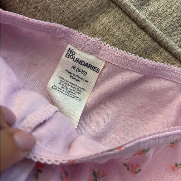 NWT No Boundaries Pink Pajama Pants/ Lounge Pants  with Cute Print Sz M - Picture 7 of 8